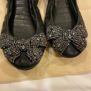 Authentic Tory Burch Bow Tie Flats
